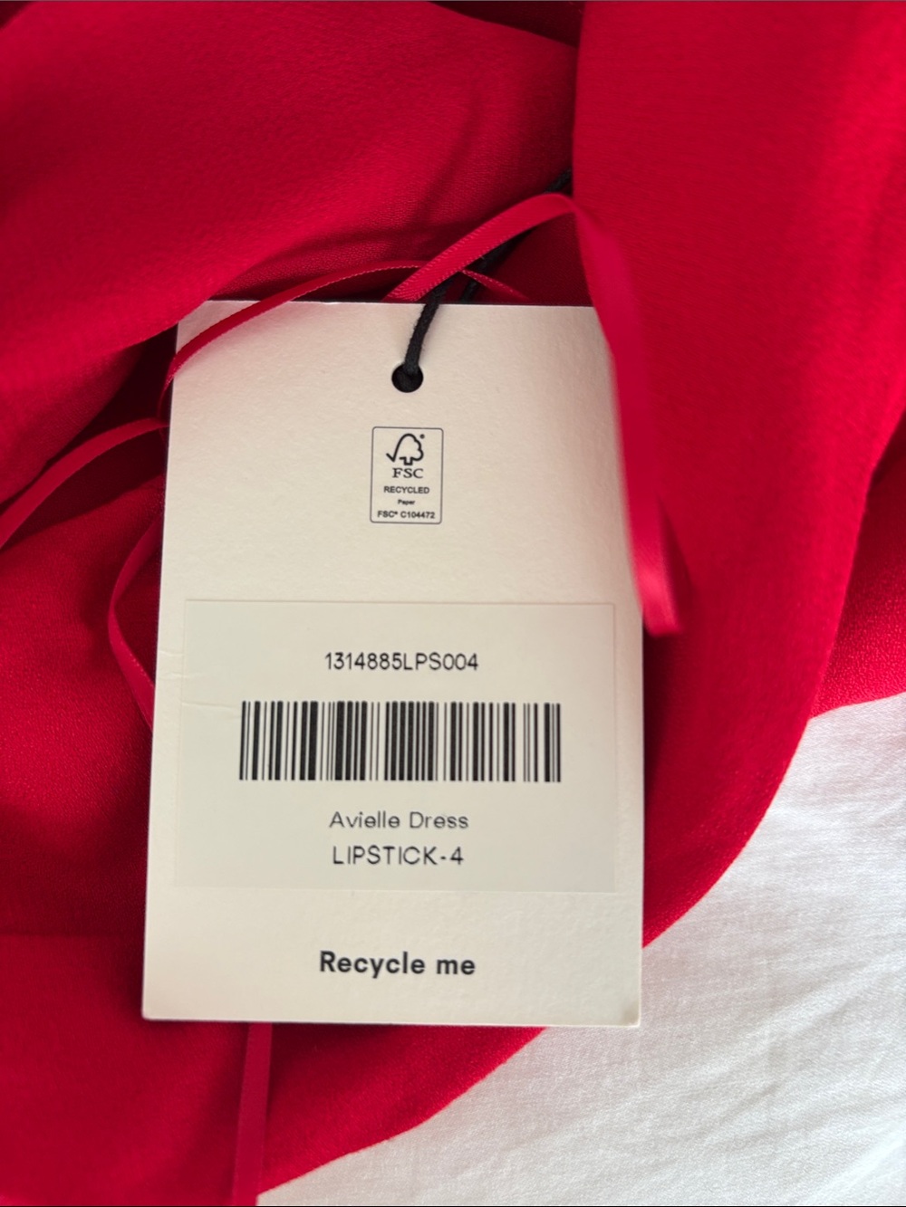 Reformation Avielle red dress - Picture 6 of 6